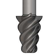 Amana Tool 1-1/4 Flute x 5/8 Radius x 3-1/4 D SC532 Carbide Tipped 3-Wing Flute Convex 